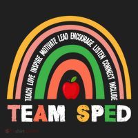 Boho Rainbow Special Needs Teacher Team Sped Great Gift Golf Towel thumb 3