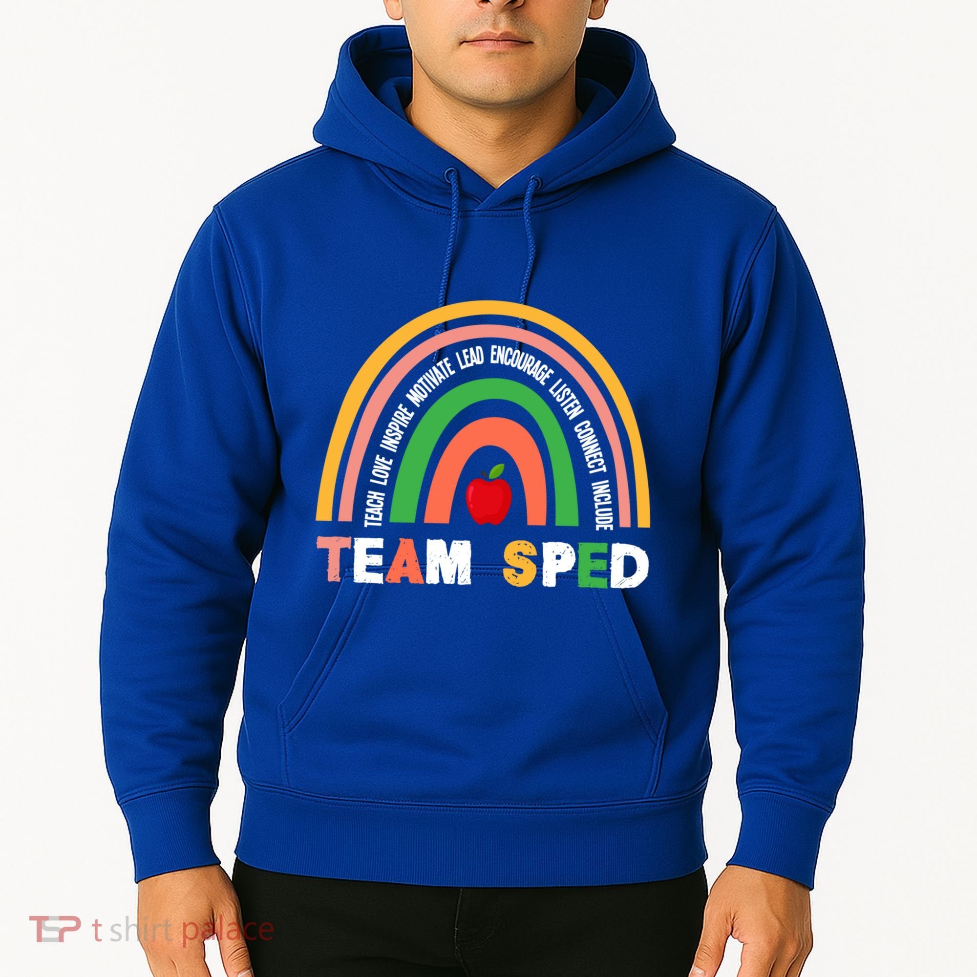 Boho Rainbow Special Needs Teacher Team Sped Great Gift Hoodie