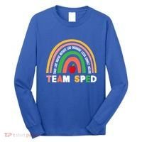 Boho Rainbow Special Needs Teacher Team Sped Great Gift Long Sleeve Shirt thumb 0