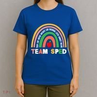 Boho Rainbow Special Needs Teacher Team Sped Great Gift T-Shirt thumb 4