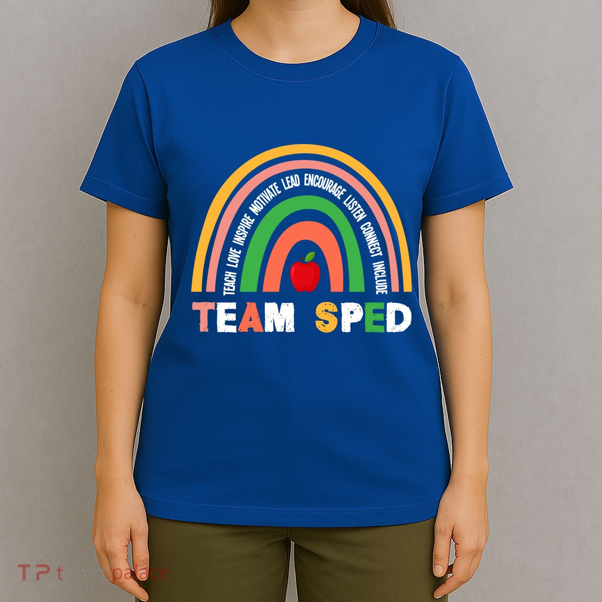 Boho Rainbow Special Needs Teacher Team Sped Great Gift T-Shirt