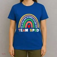 Boho Rainbow Special Needs Teacher Team Sped Great Gift T-Shirt thumb 4
