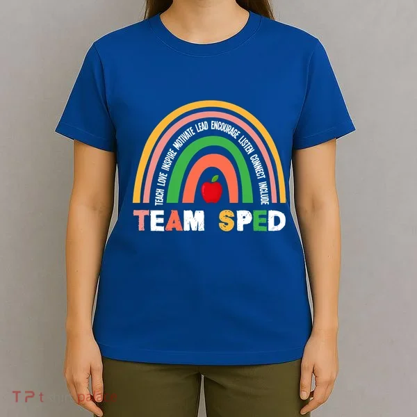 Boho Rainbow Special Needs Teacher Team Sped Great Gift T-Shirt