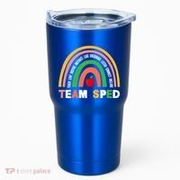 Boho Rainbow Special Needs Teacher Team Sped Great Gift Tumbler thumb 0