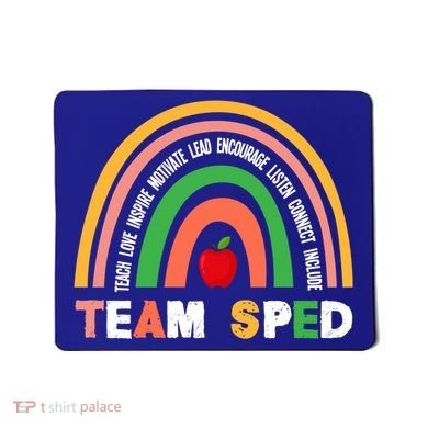 Boho Rainbow Special Needs Teacher Team Sped Great Gift Mousepad