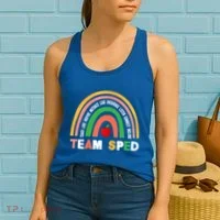 Boho Rainbow Special Needs Teacher Team Sped Great Gift Women's Tank Top thumb 2