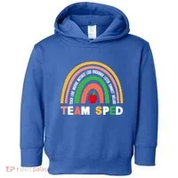 Boho Rainbow Special Needs Teacher Team Sped Great Gift Toddler Hoodie thumb 0