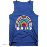 Boho Rainbow Special Needs Teacher Team Sped Great Gift Tank Top thumb 0