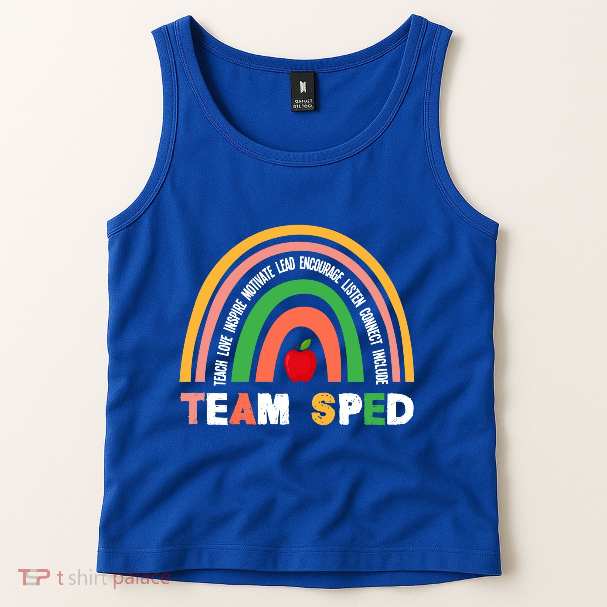 Boho Rainbow Special Needs Teacher Team Sped Great Gift Tank Top