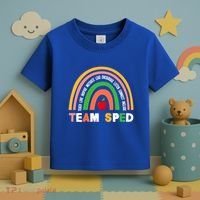 Boho Rainbow Special Needs Teacher Team Sped Great Gift Toddler T-Shirt thumb 3