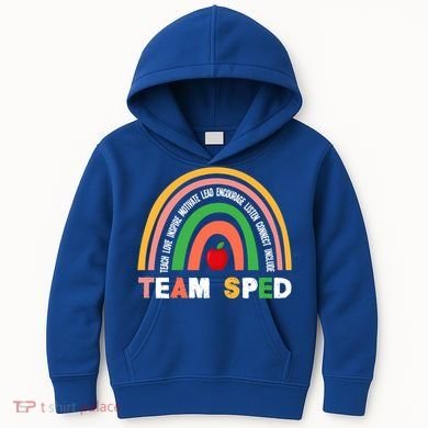 Boho Rainbow Special Needs Teacher Team Sped Great Gift Kids Hoodie