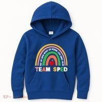 Boho Rainbow Special Needs Teacher Team Sped Great Gift Kids Hoodie thumb 0