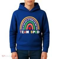 Boho Rainbow Special Needs Teacher Team Sped Great Gift Kids Hoodie thumb 4