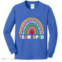 Boho Rainbow Special Needs Teacher Team Sped Great Gift Kids Long Sleeve Shirt thumb 0