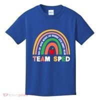 Boho Rainbow Special Needs Teacher Team Sped Great Gift Kids T-Shirt thumb 0