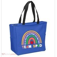 Boho Rainbow Special Needs Teacher Team Sped Great Gift Tote Bag thumb 2