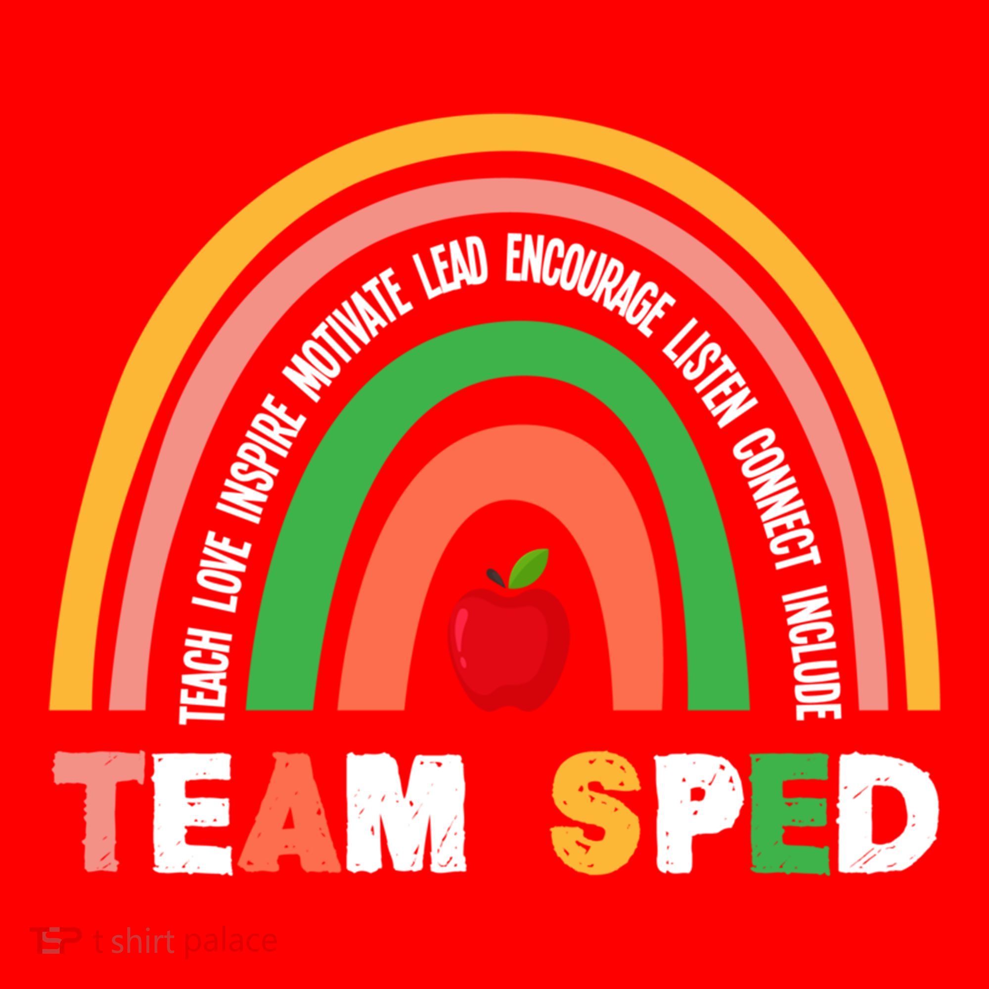 Boho Rainbow Special Needs Teacher Team Sped Great Gift Santa Hat