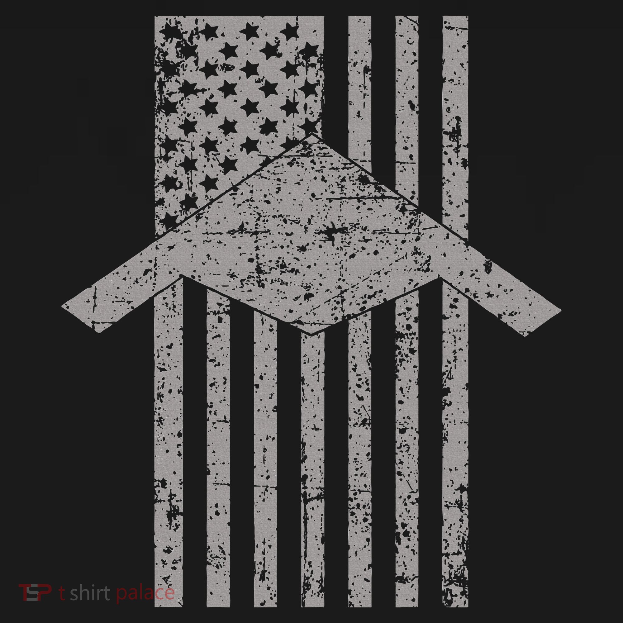 B21 Raider Stealth Bomber Patriotic Vintage Flag Aviation T-Shirt