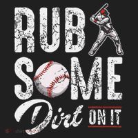 Baseball Rub Some Dirt On It Funny Humor Sayings Quotes Beanie thumb 2