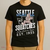 Bigfoot Research Team Retro baseball Sasquatch T-Shirt thumb 3