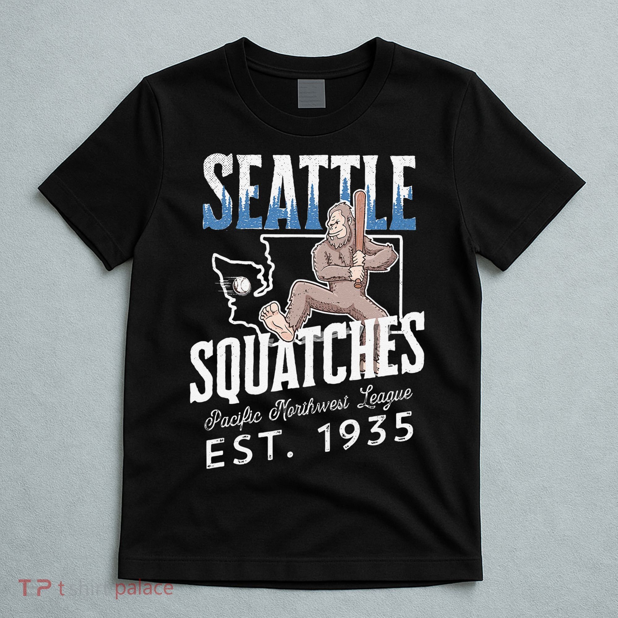 Bigfoot Research Team Retro baseball Sasquatch T-Shirt
