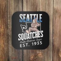 Bigfoot Research Team Retro baseball Sasquatch Coaster thumb 0