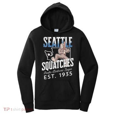 Bigfoot Research Team Retro baseball Sasquatch Women's Hoodie