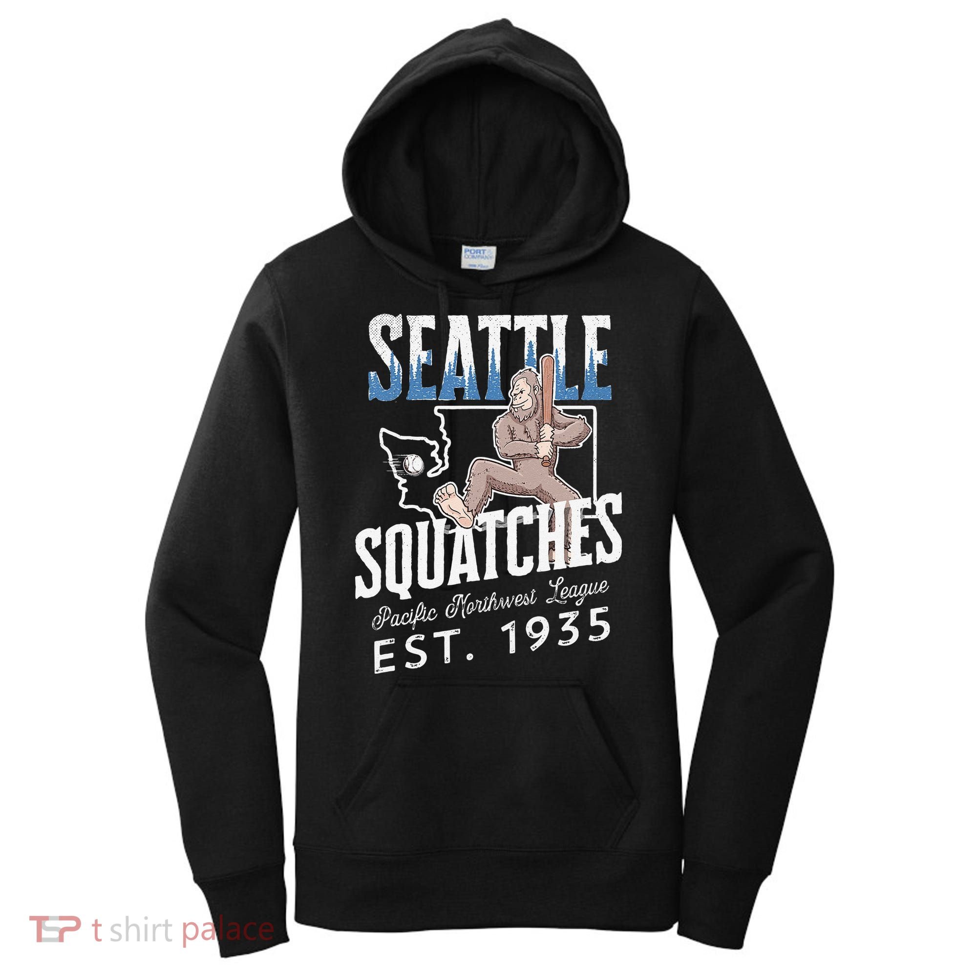 Bigfoot Research Team Retro baseball Sasquatch Women's Hoodie