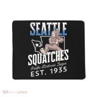 Bigfoot Research Team Retro baseball Sasquatch Mousepad thumb 0