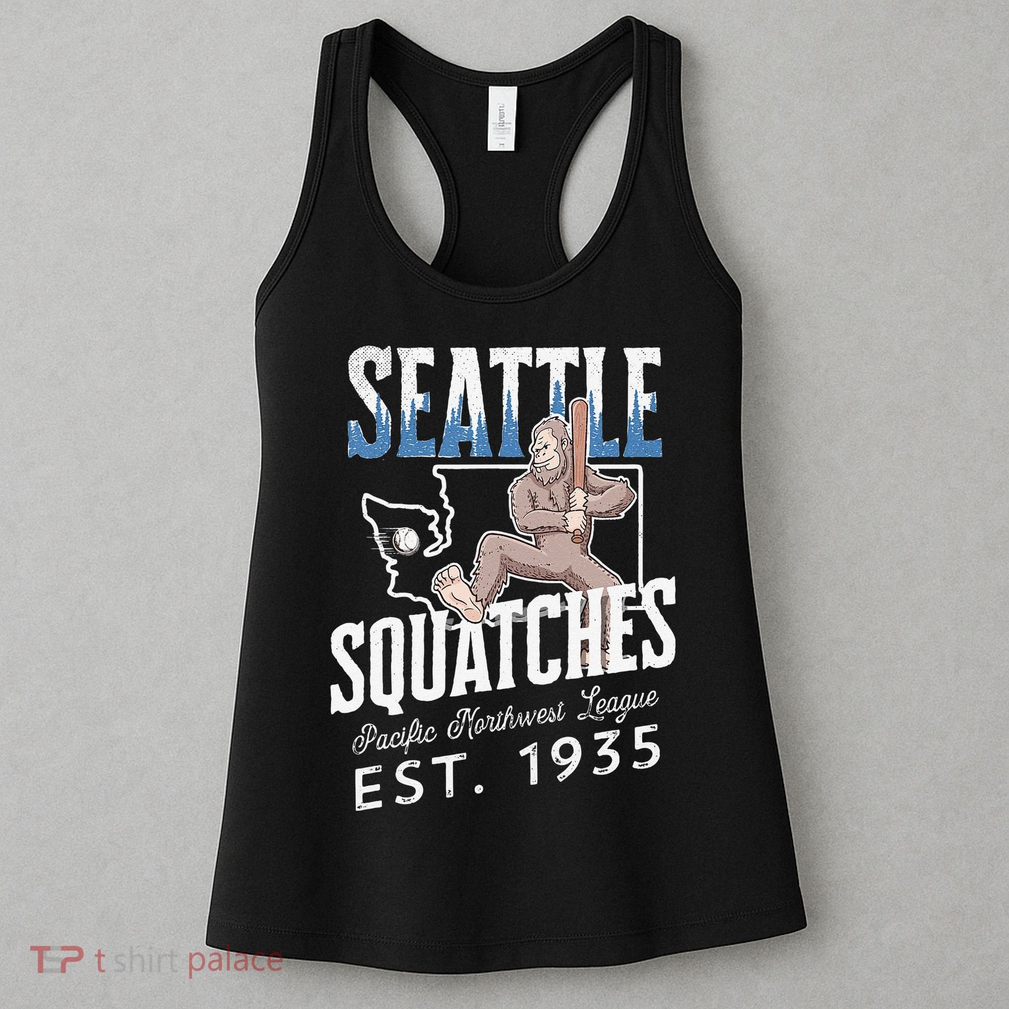 Bigfoot Research Team Retro baseball Sasquatch Women's Tank Top