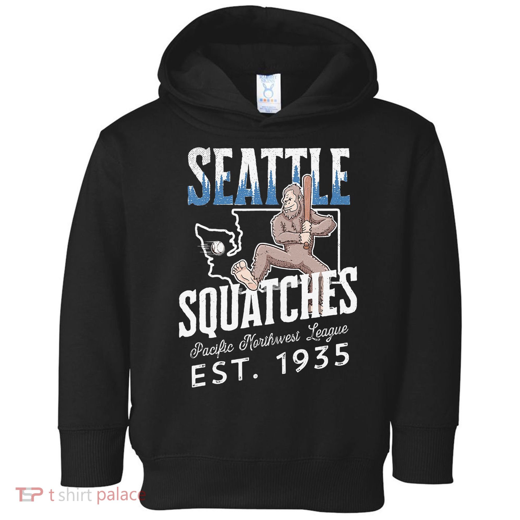 Bigfoot Research Team Retro baseball Sasquatch Toddler Hoodie