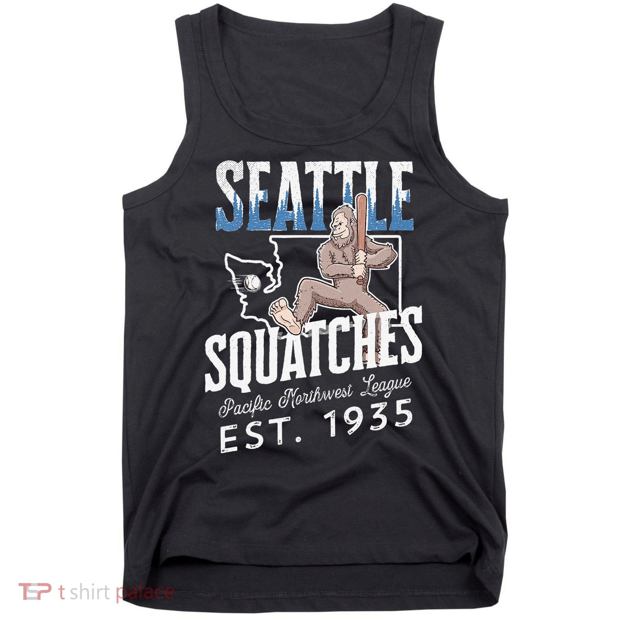 Bigfoot Research Team Retro baseball Sasquatch Tank Top