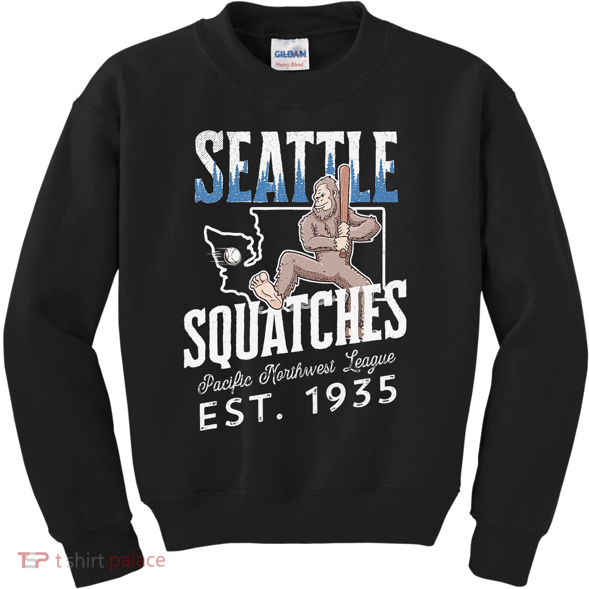 Bigfoot Research Team Retro baseball Sasquatch Kids Sweatshirt