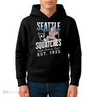 Bigfoot Research Team Retro baseball Sasquatch Kids Hoodie thumb 4