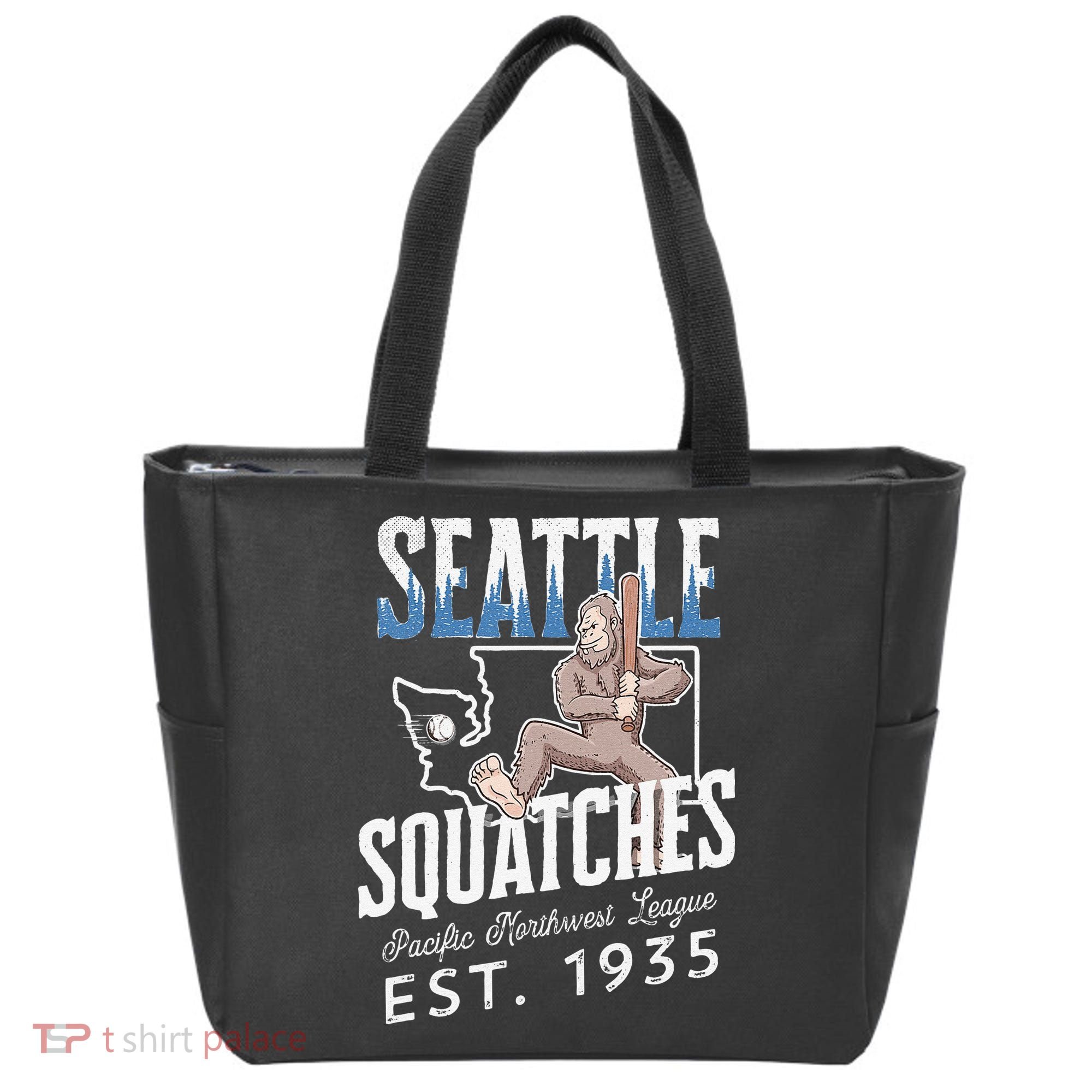 Bigfoot Research Team Retro baseball Sasquatch Tote Bag