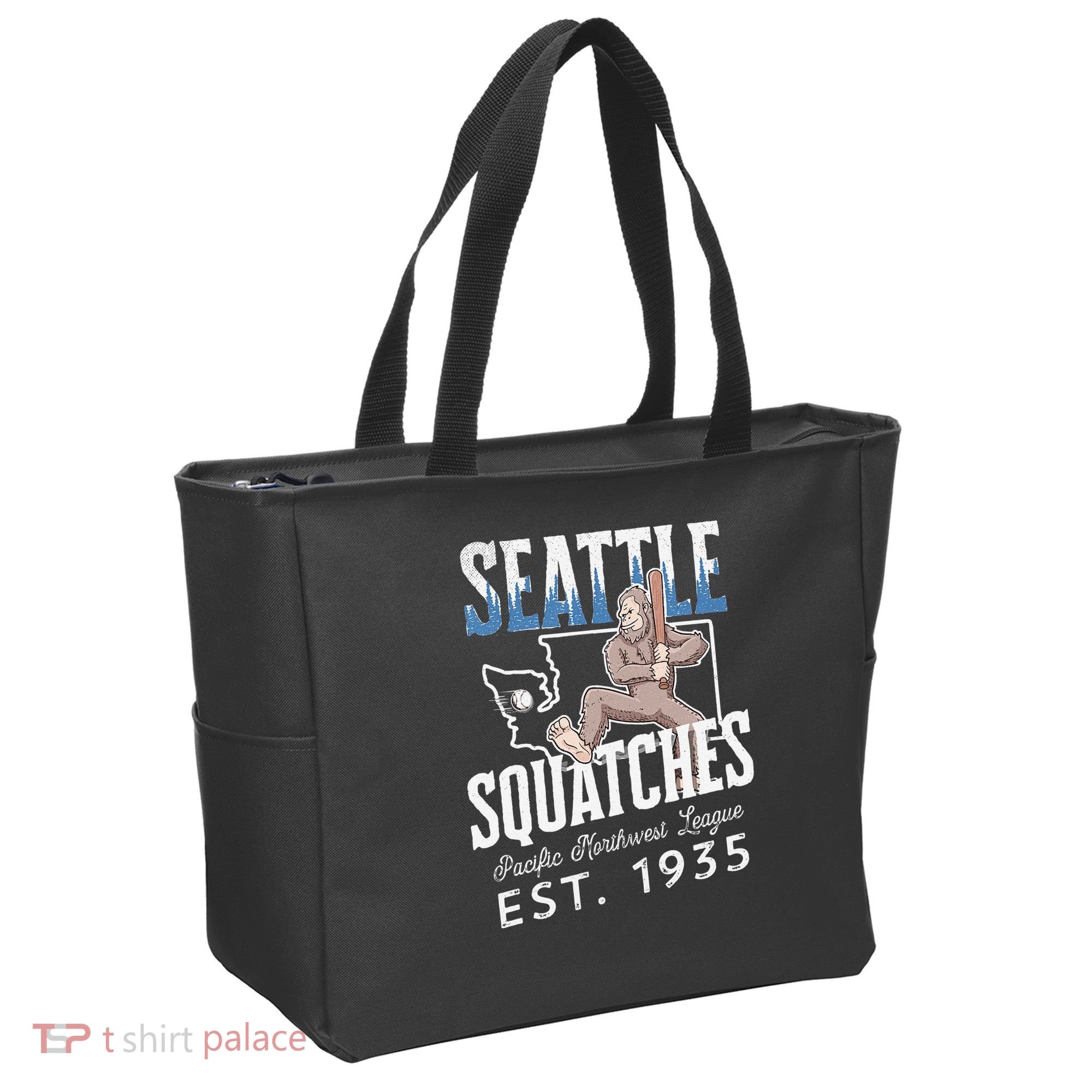 Bigfoot Research Team Retro baseball Sasquatch Tote Bag