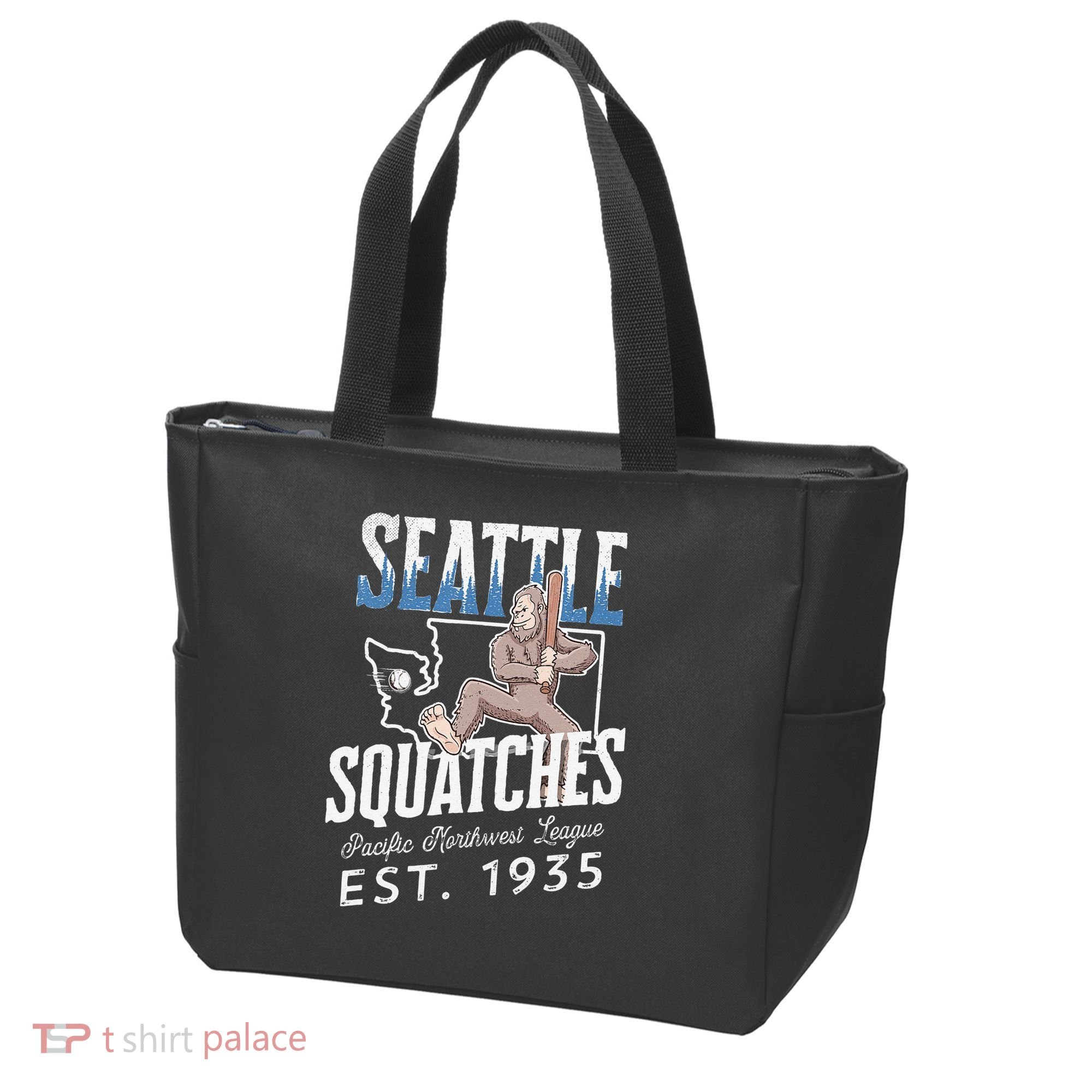 Bigfoot Research Team Retro baseball Sasquatch Tote Bag