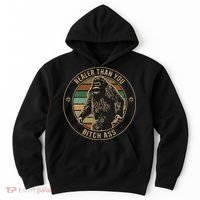 Bigfoot Realer Than Your Bitch Ass Sasquatch Hoodie thumb 0