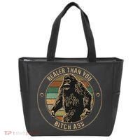 Bigfoot Realer Than Your Bitch Ass Sasquatch Tote Bag thumb 0
