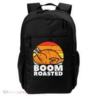 Boom Roasted Turkey Sunset Retro Thanksgiving Backpack thumb 0