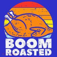 Boom Roasted Turkey Sunset Retro Thanksgiving Mousepad thumb 1