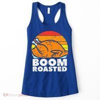 Boom Roasted Turkey Sunset Retro Thanksgiving Women's Tank Top thumb 0