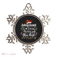 Being Related To Me Funny Christmas Family Xmas Ornament thumb 0