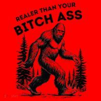 Bigfoot Realer Than Your Bitch Ass Sasquatch Santa Hat thumb 1