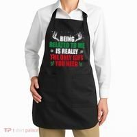 Being Related To Me Is Really The Only Gift You Need Funny Christmas Apron thumb 2