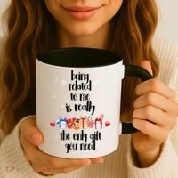 Being Related To Me Is Really The Only Gift You Need Funny Christmas Coffee Mug thumb 3