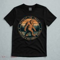 Bigfoot Respect The Locals Sasquatch American T-Shirt thumb 5