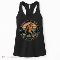 Bigfoot Respect The Locals Sasquatch American Women's Tank Top thumb 0