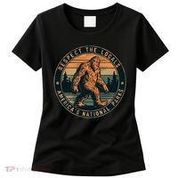 Bigfoot Respect The Locals Sasquatch American Women's T-Shirt thumb 0