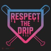 Baseball Respect The Drip Home Plate Drip Ice Cream Women's Sweatshirt thumb 2